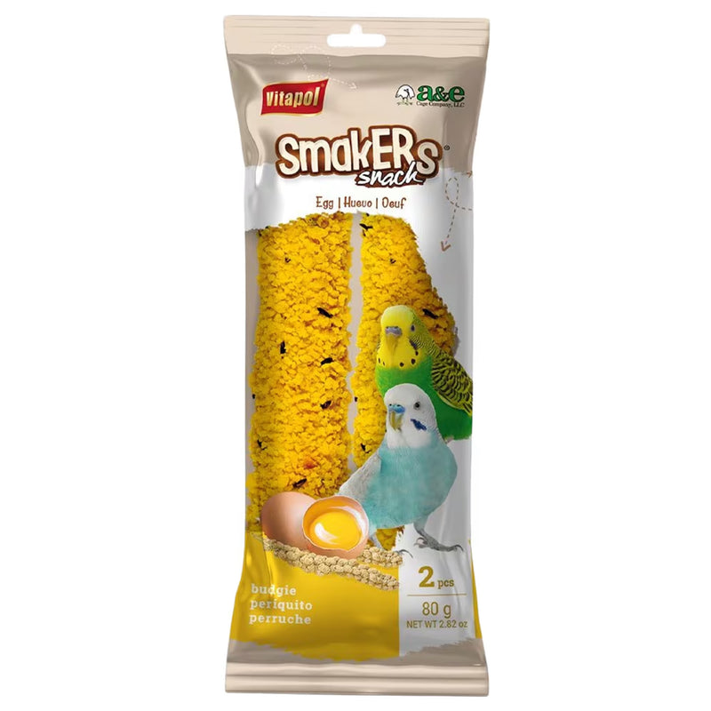 Load image into Gallery viewer, Vitapol Smakers Egg Flavoured Budgie Treat Stick - 45g x2
