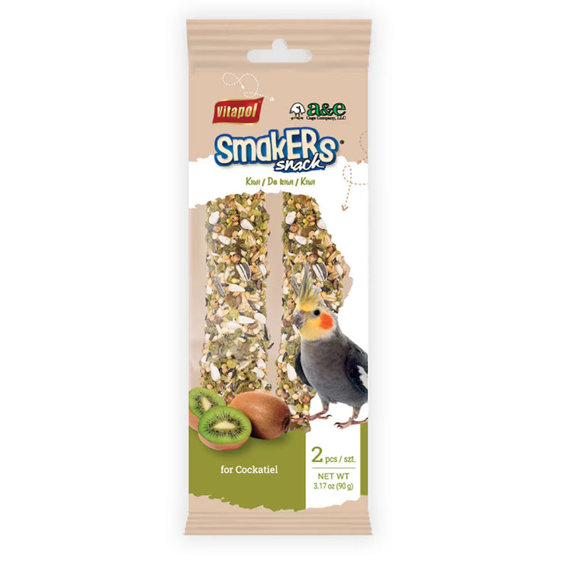 Load image into Gallery viewer, Vitapol Smakers Kiwi Flavoured Cockatiel Treat Stick - 45g x2
