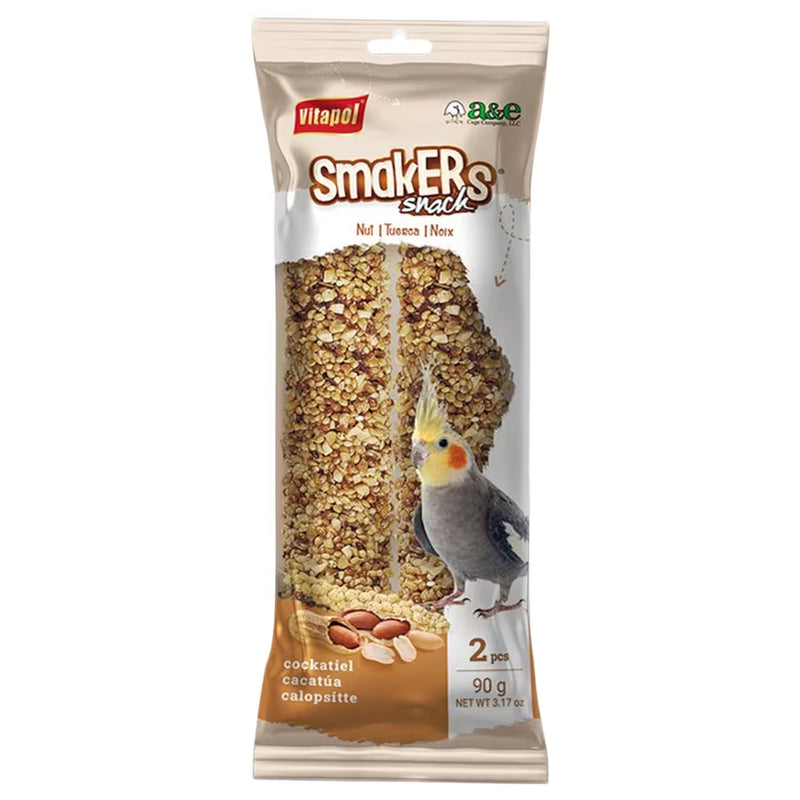 Load image into Gallery viewer, Vitapol Smakers Nut Flavoured Cockatiel Treat Stick - 45g x2
