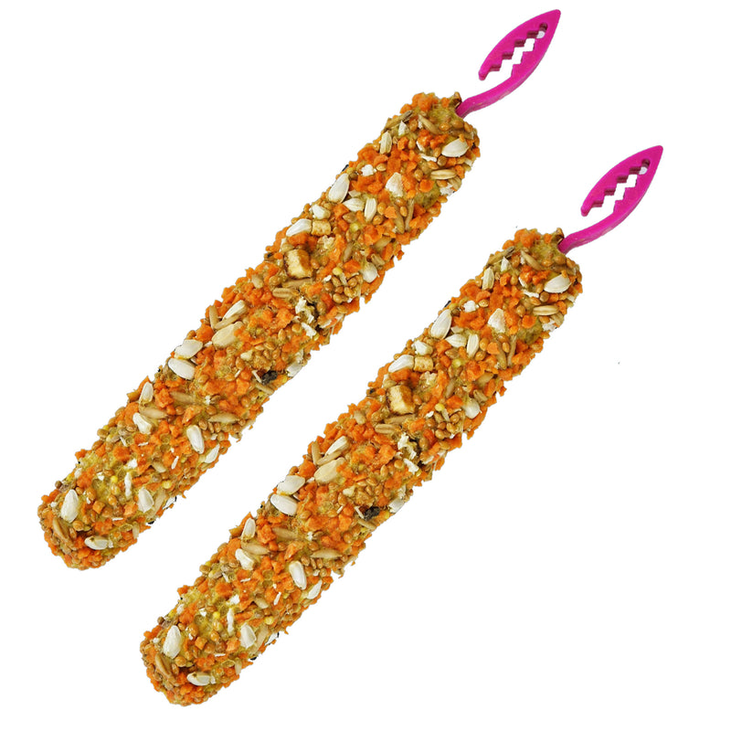 Load image into Gallery viewer, Vitapol Smakers Orange Flavoured Cockatiel Treat Stick - 45g x2
