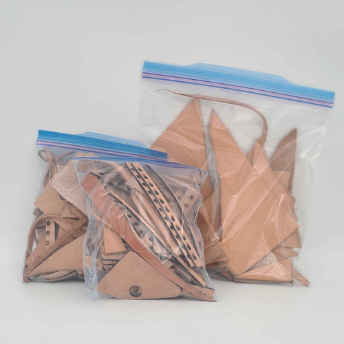 Assorted Leather Pieces - 1/2 lb Bag