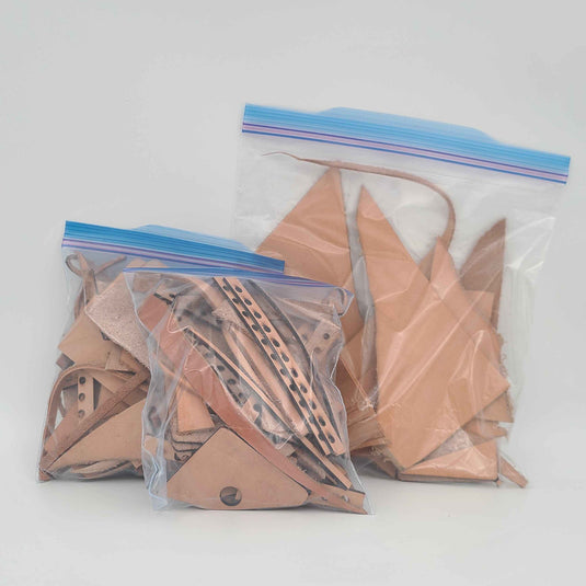 Assorted Leather Pieces - 1/2 lb Bag