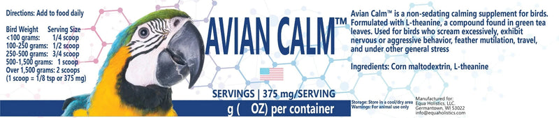 Equa Holistics Avian Calm | 45g (1.59 oz)
