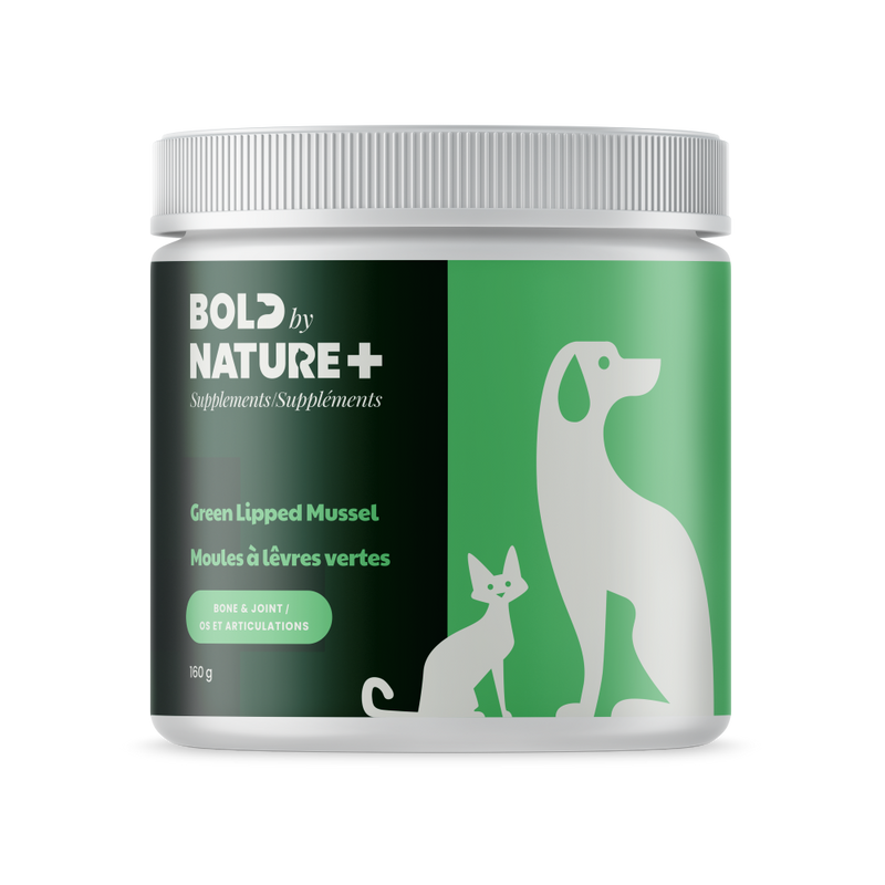 Load image into Gallery viewer, Supplement jar labeled &#39;Bold by Nature+&#39; with a green label featuring animal illustrations on a white background.
