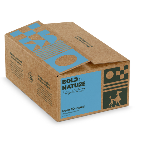 Bold By Nature Mega Raw Dog Food - Duck Patties
