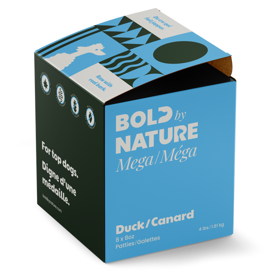 Bold By Nature Mega Raw Dog Food - Duck Patties