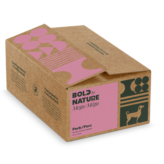 Bold By Nature Mega Raw Dog Food - Pork Patties