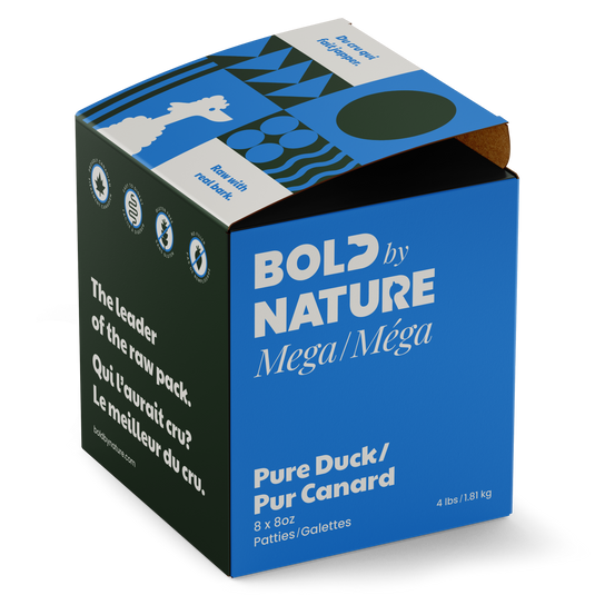 Box of Bold by Nature Pure Duck product on a white background