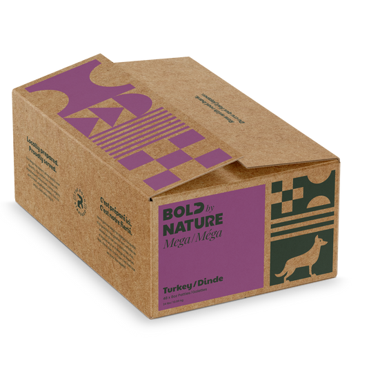Bold By Nature Mega Raw Dog Food - Turkey Patties