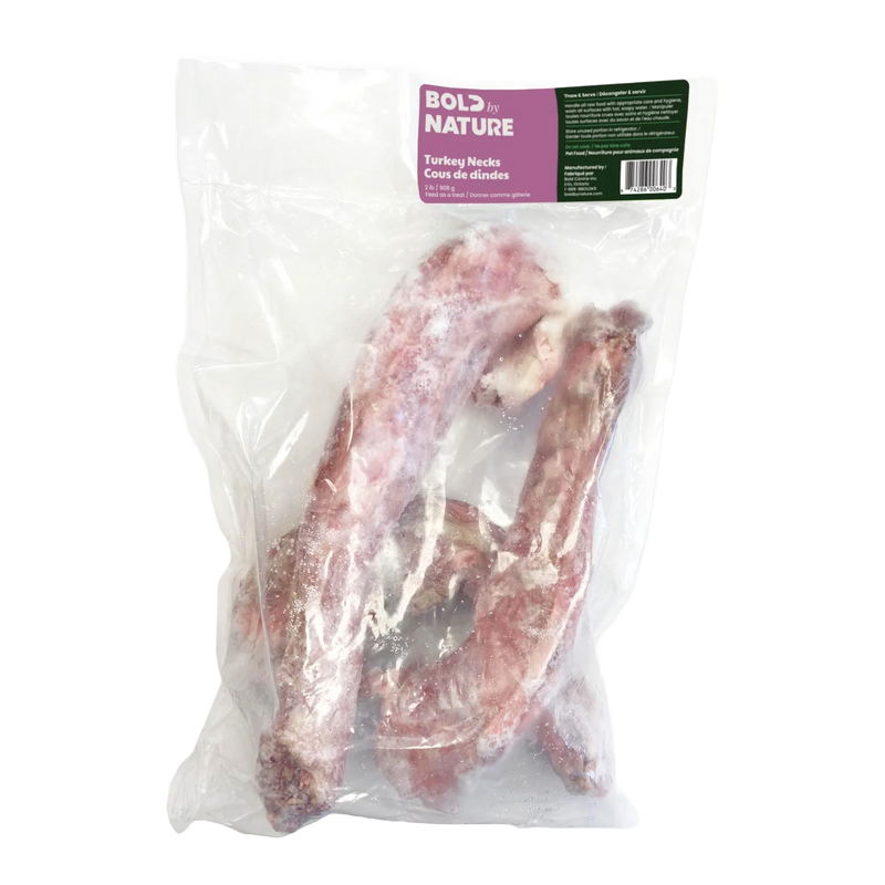 Load image into Gallery viewer, Bag of turkey necks with &#39;Bold by Nature&#39; label on a white background

