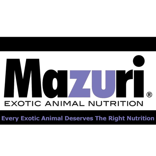 Mazuri logo for exotic animal nutrition on a white background