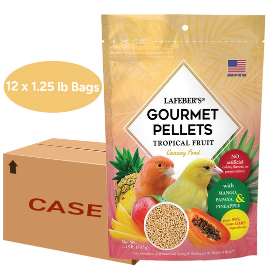 Multi-Bag Bundle - Lafeber's Tropical Fruit Gourmet Canary Pellet 1.25 lb x 12