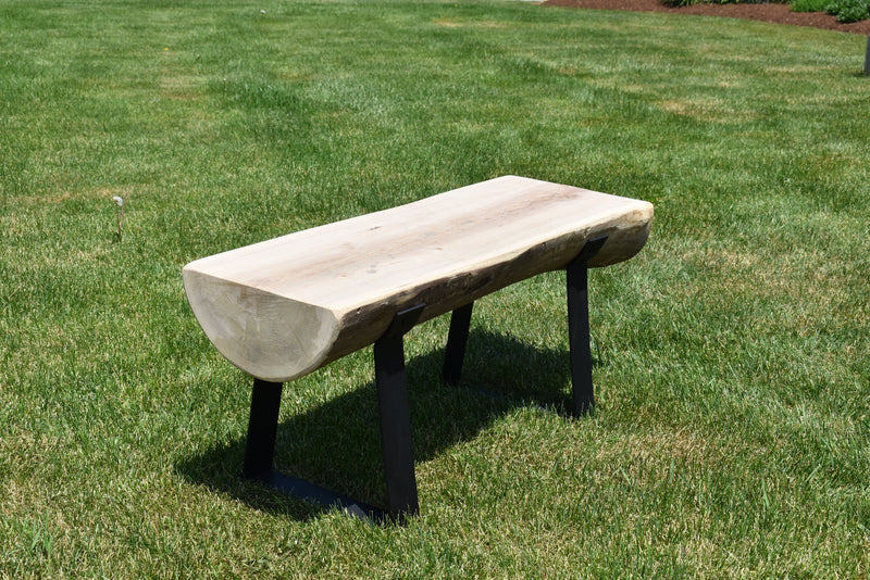 Solid Untreated Lightly Sanded Ash Indoor Bench - Local Pickup Only