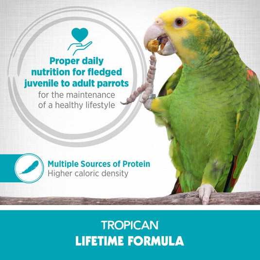 Tropican Lifetime Formula 2mm Granules - Small Parrots 🍁
