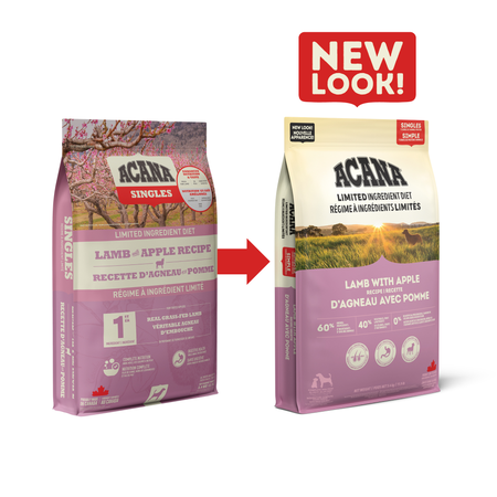 Acana SINGLES Grain Free Dog Food - Lamb with Apple 🍁