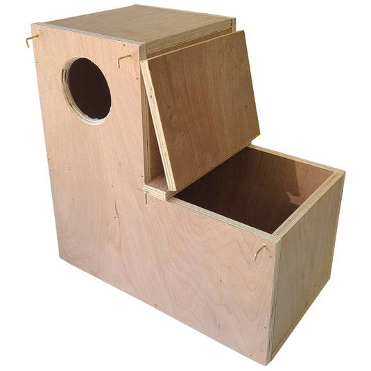 Conure / Cockatiel - L Nest Box - 14"L x 7"W x 14"H