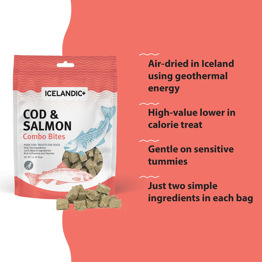 Icelandic+ Cod & Salmon Combo Bites - 3.52 oz
