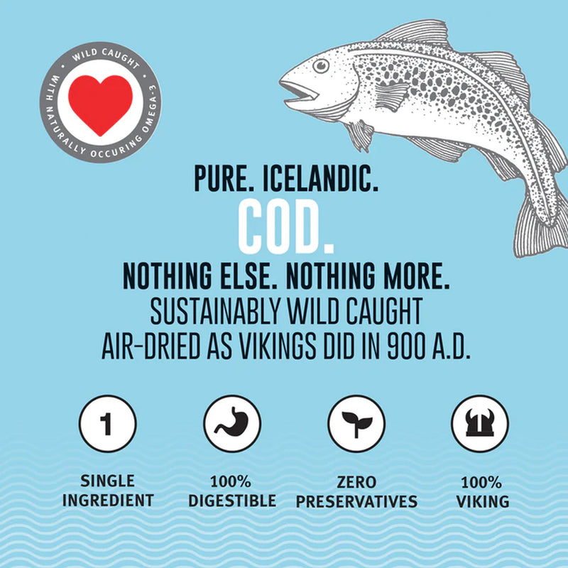 Icelandic+ Short Cod Skin Strips 8-10