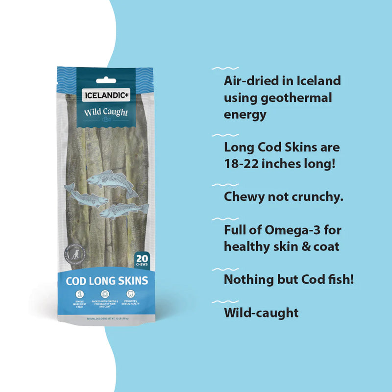 Icelandic+ Long Cod Skin Strips 18-22