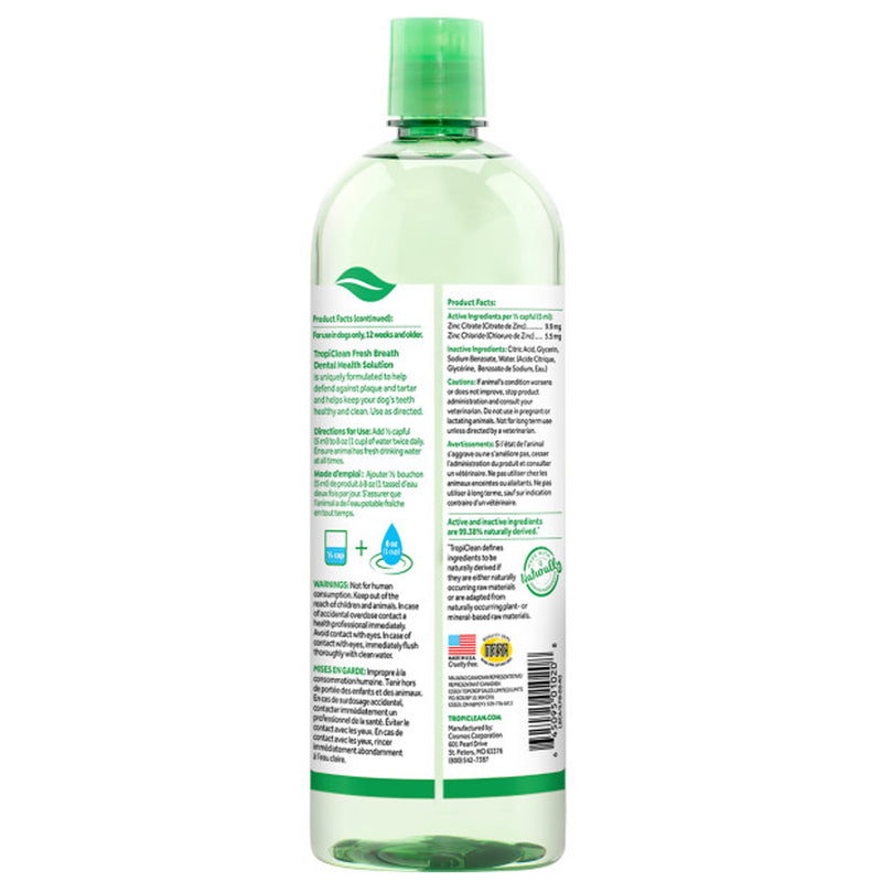 Tropiclean Fresh Breath Oral Care Water Additive
