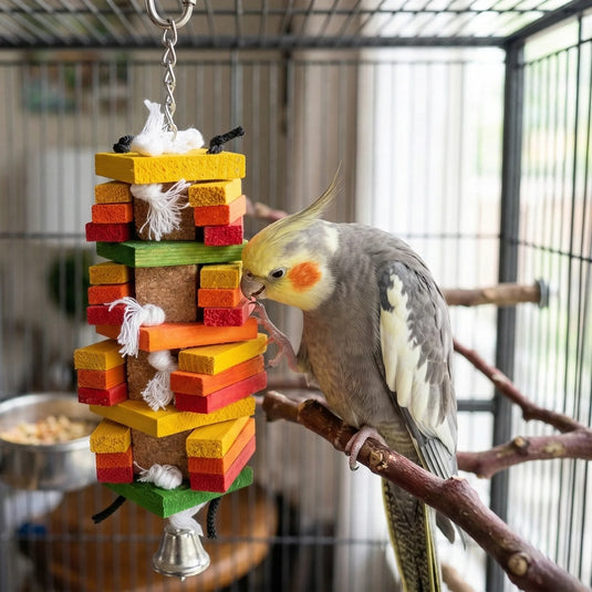 Featherland Paradise Cork Centre Block Bird Toy