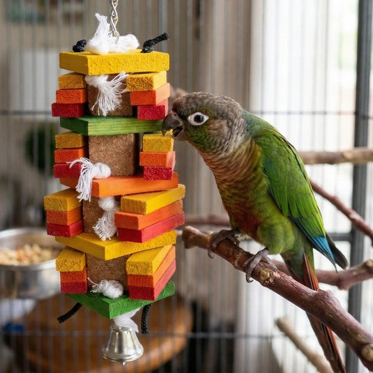 Featherland Paradise Cork Centre Block Bird Toy