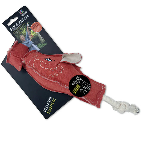 Spunky Pup Fly & Fetch Floating Dog Toy - Canvas Warthog