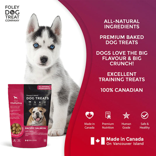 Foley's Vitality Dog Treat - Pacific Salmon with Carrots