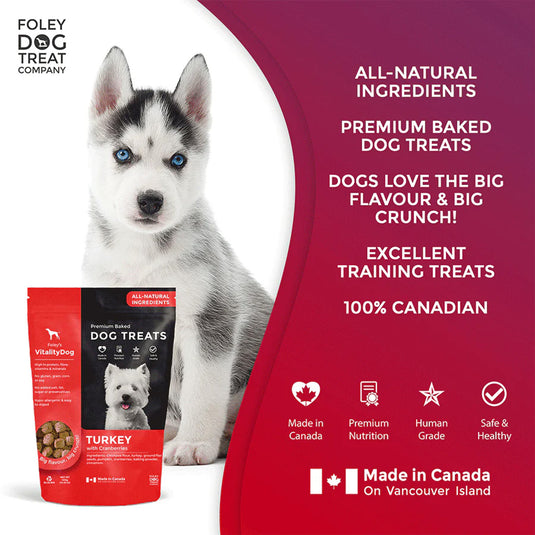 Foley's Vitality Dog Treat - Turkey with Cranberries