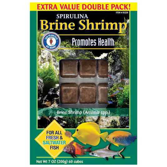 Spirulina Frozen Brine Shrimp Fish Food Cubes