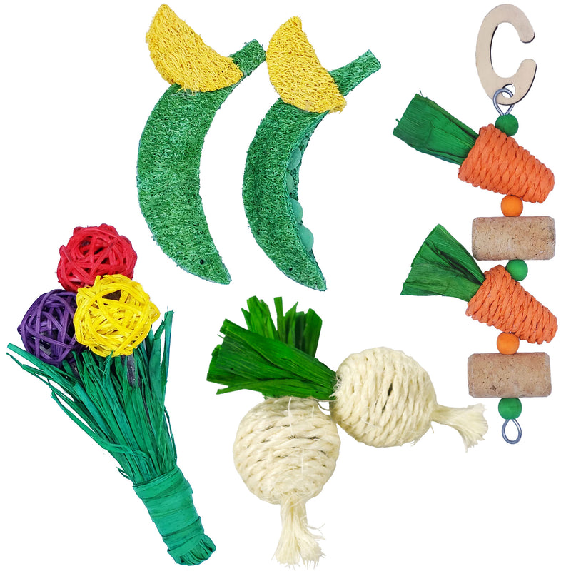 Load image into Gallery viewer, Garden Chews Small Pet 4-Toy Pack
