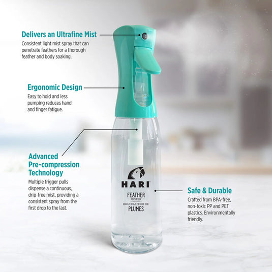 HARI Feather Mister - 500 mL Capacity - Teal