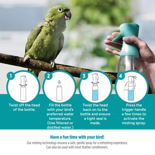 HARI Feather Mister - 500 mL Capacity - Teal