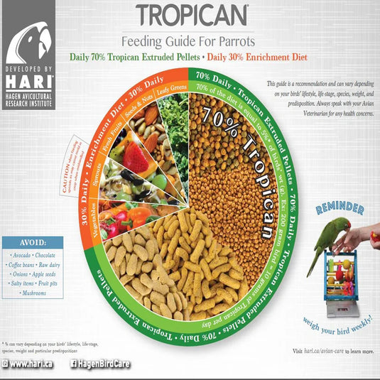 Tropican Lifetime Formula 4mm Granules - Parrots 🍁