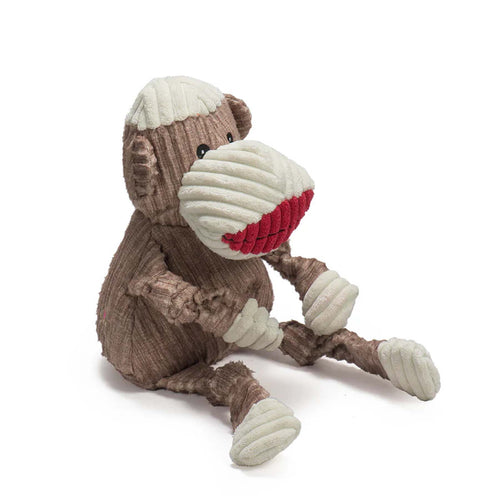 Huggle Hounds Knotties Stuey Sock Monkey Small