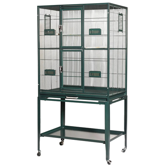 HQ Cages Superior Series Extra Flight Cage – 32"L x 21"W x 60"H – 1/2" Bar Spacing | GB13221P