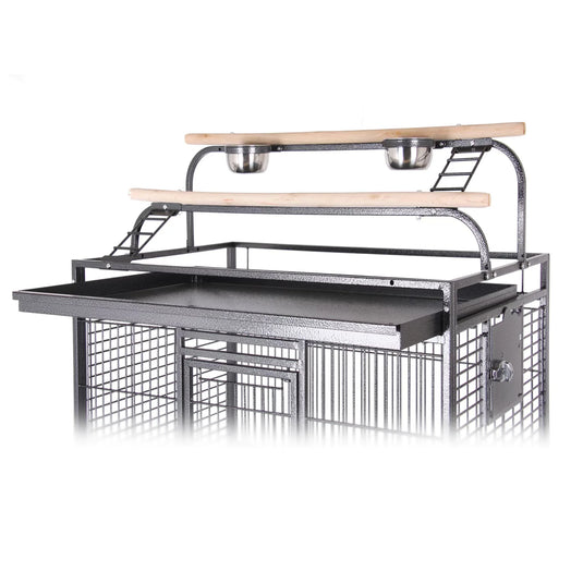 HQ Cages play top cage on 800 series parrot cages