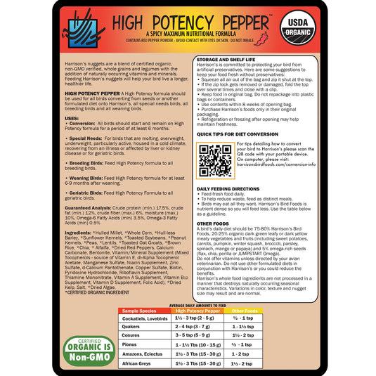 Harrison's High Potency Fine Pepper Bird Pellet