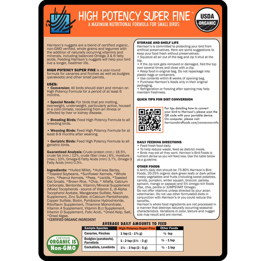 Harrison's High Potency Super Fine Bird Pellet