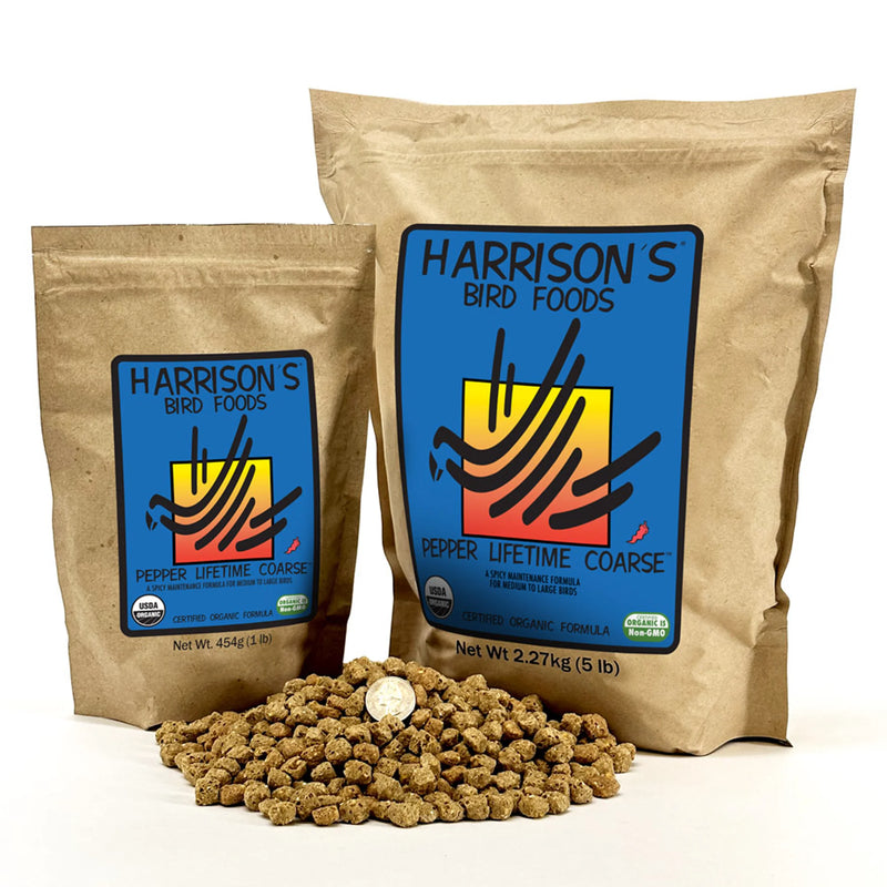 Load image into Gallery viewer, Harrison's Pepper Lifetime Coarse Parrot Pellet
