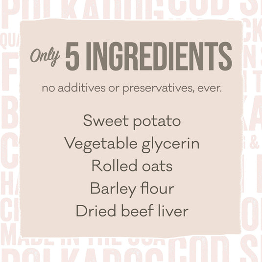 Polkadog Soft & Chewy Wonder Nuggets - Sweet Potato & Beef Liver