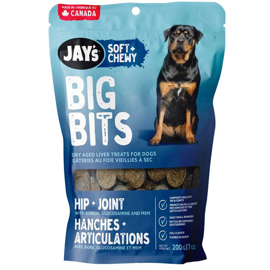 Jay's Big Bits Hip & joint Dry Aged Liver Treats - 200g