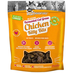 Jay's Fermented Cat Grass Kitty Bits - Chicken 60g