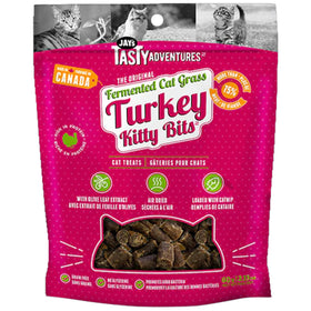 Jay's Fermented Cat Grass Kitty Bits - Turkey 60g