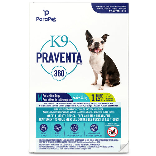 K9 Praventa 360 Flea & Tick Treatment - Medium Dogs