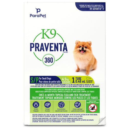 K9 Praventa 360 Flea & Tick Treatment - Small Dogs