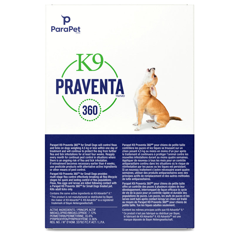 K9 Praventa 360 Flea & Tick Treatment - Small Dogs
