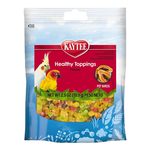 Kaytee Healthy Toppings Dried Papaya Bird & Small Pet Treat - 2.5 oz
