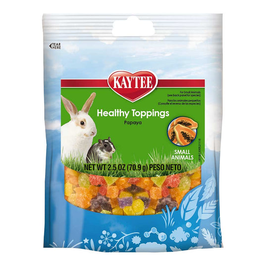 Kaytee Healthy Toppings Dried Papaya Bird & Small Pet Treat - 2.5 oz