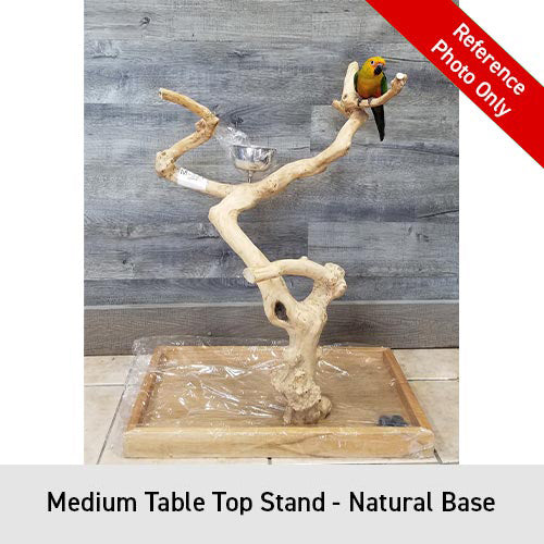 A&E Enrichment Java Wood Table Top Stand - In Stock